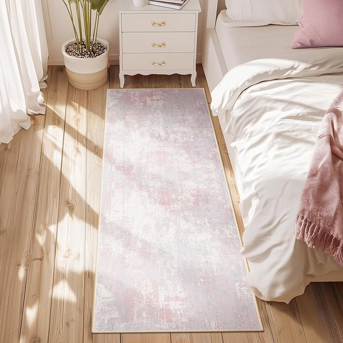 RELEANY Washable Runner 2'x10' Abstract Area Rug - Image 5