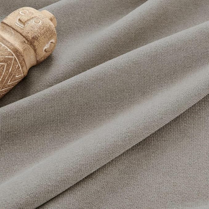 Joydeco Faux Linen Pinch Pleated Curtains 72 Inch Length, Light Filtering - Image 3