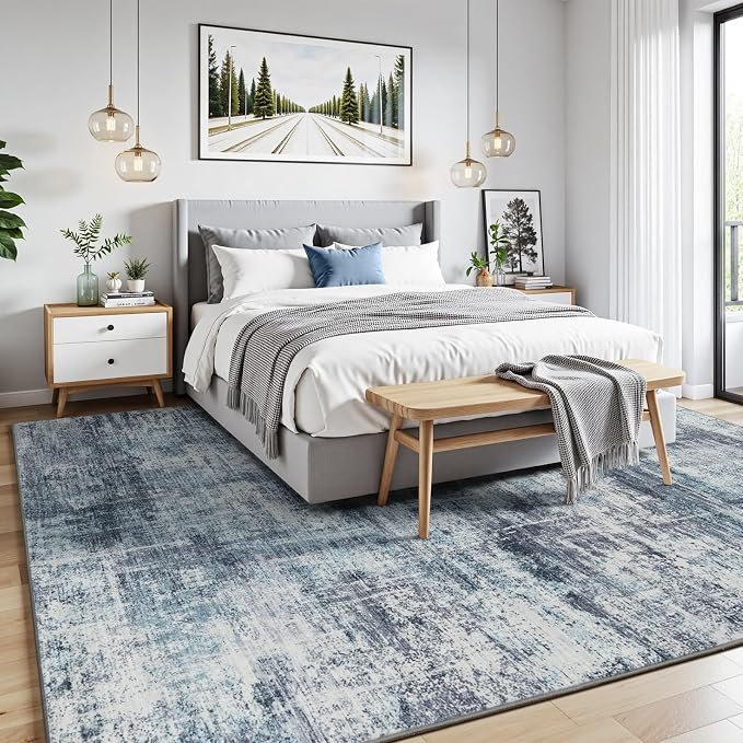 Lofus 5x7 Area Rug for Living Room, Abstract Washable Non-Slip Rugs, Dining Room - Image 2