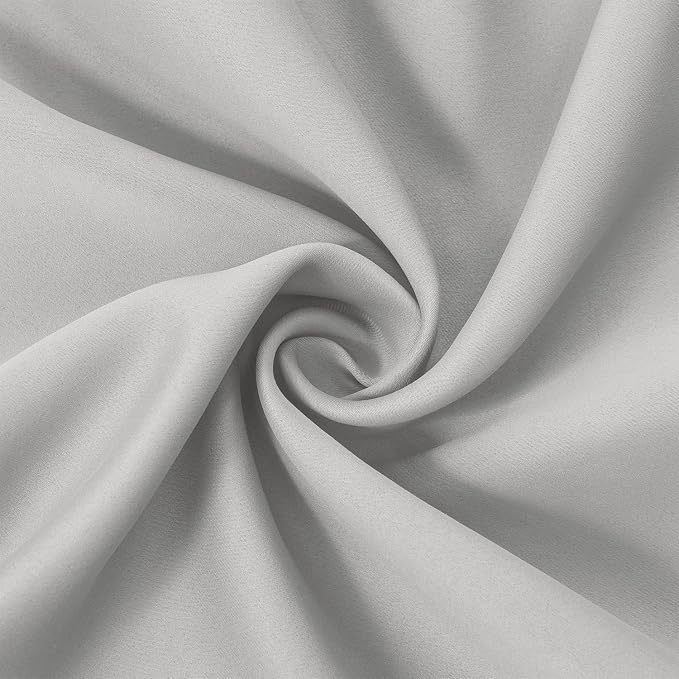 Light Grey Blackout Curtains 66 x 63 Inch Length/Set of 2 Curtain - Image 5