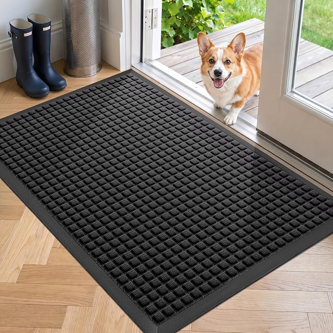 Front Door Mat Outside Entrance, Heavy Duty Waterproof Doormat | 35.5"x24" by WELDUN%E2%80%94IdealChoiceforHome
