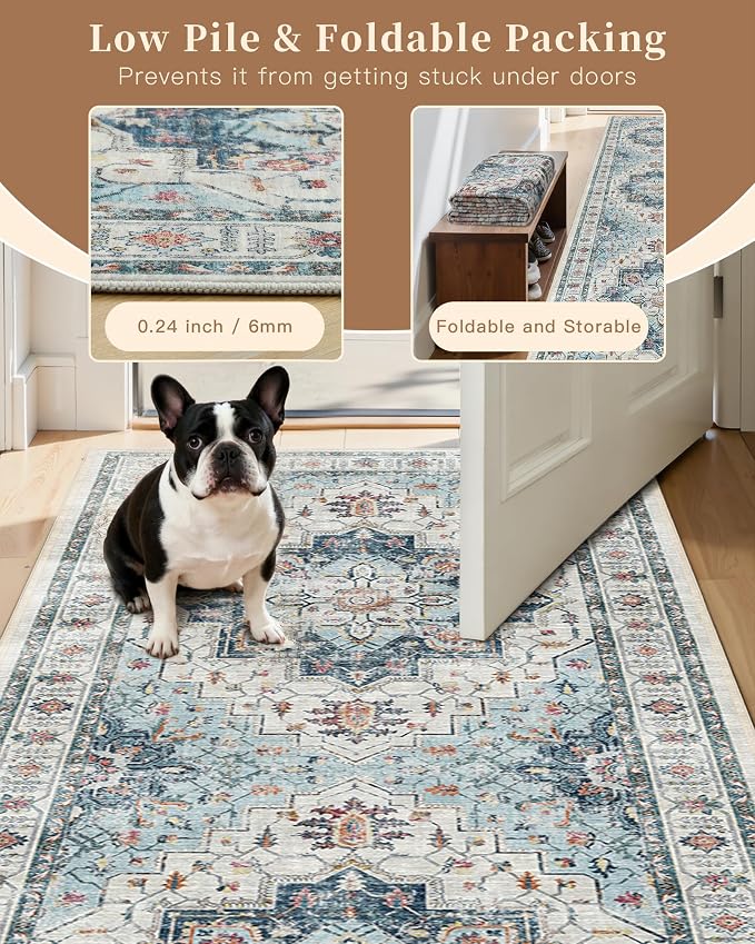 Madane Kitchen Runner 2'6''x8' Soft Rug Runners - Image 6