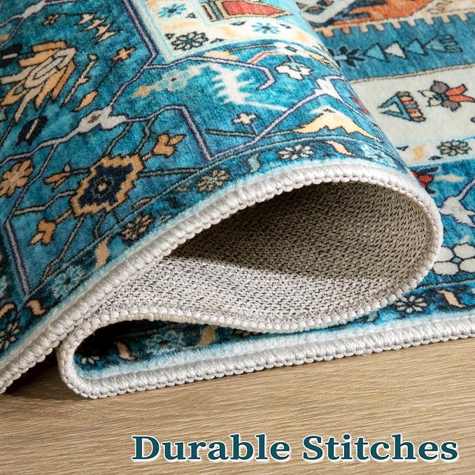 SERISSA 2x3 Washable Non Slip Boho Small Area Rug - Image 8