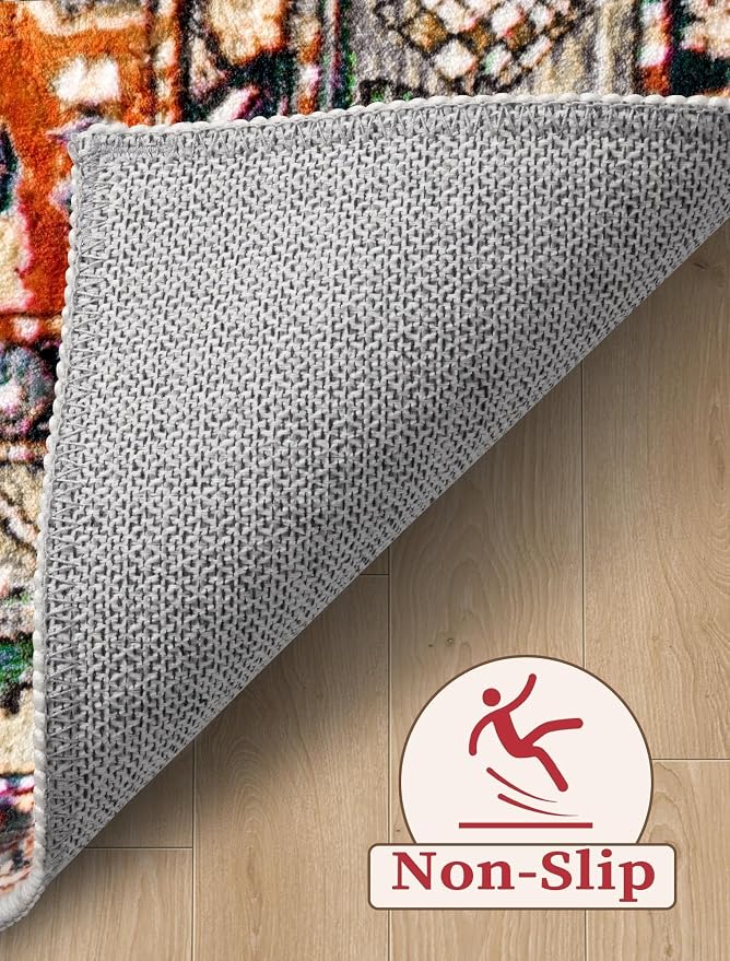 SERISSA 2'6"x8' Washable Non Slip Boho Runner Rug - Image 3