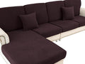 LA MEACK Couch Cushion Cover Chaise Lounge Cover Washable Separate Seat Chaise by LA+MEACK