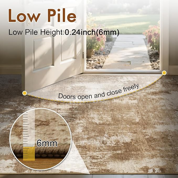 6x9 Ft Large Area Rugs for Living Room, Soft Non-Slip Washable Rugs Modern - Image 7
