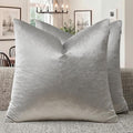 GIGIZAZA Silver Grey Velvet Throw Pillow Covers 22x22 Pack of 2 | Decorative by GIGIZAZAFocusingonhomedecoration