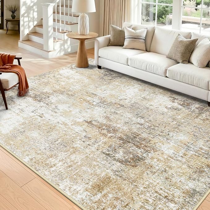 RELEANY Washable 7'x9' Abstract Area Rug by RELEANY