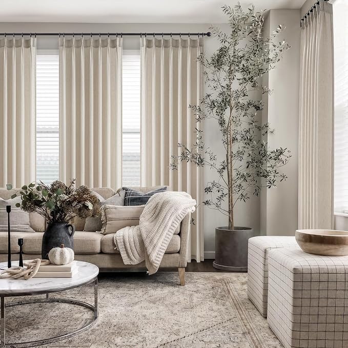 Pinch Pleated 94 Inch Curtains 2 Panels - Image 6