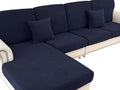LA MEACK Couch Cushion Cover Seat Cushion Cover Stretch Armchair Cover Separate by LA+MEACK