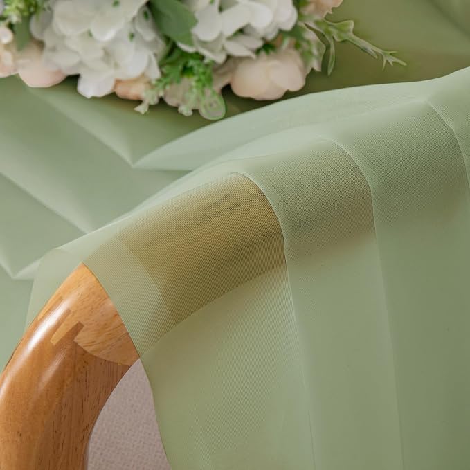 Sheer Curtains 84 inches Long 2 Panels Set - Image 6