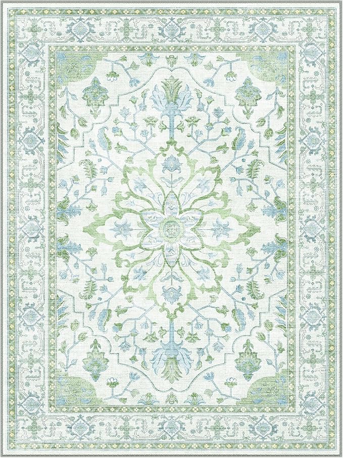 RELEANY Washable Area Rug, Large 10'x14', Water Repellent, Pet Friendly - Image 8