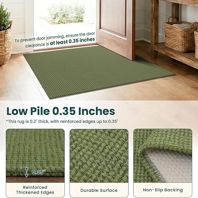 KOZYFLY 2x4 Entry Runner Rug, Small Washable Runners - Image 5