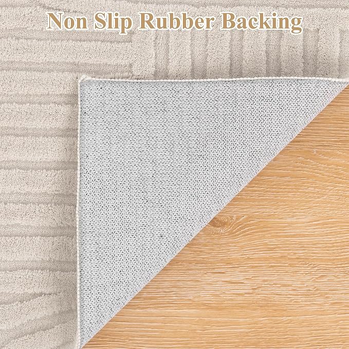 Pauwer 3x5 Area Rugs for Living Room, Modern Non Slip Washable Rug, Soft Fluffy - Image 4