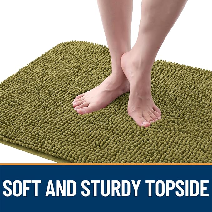OLANLY Dog Door Mat for Muddy Paws 47x17, Super Absorbent Chenille Mud Mat | - Image 4