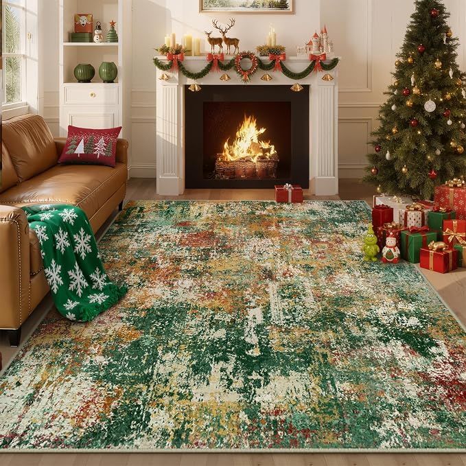 RELEANY Washable 5'x7' Abstract Area Rug - Image 8