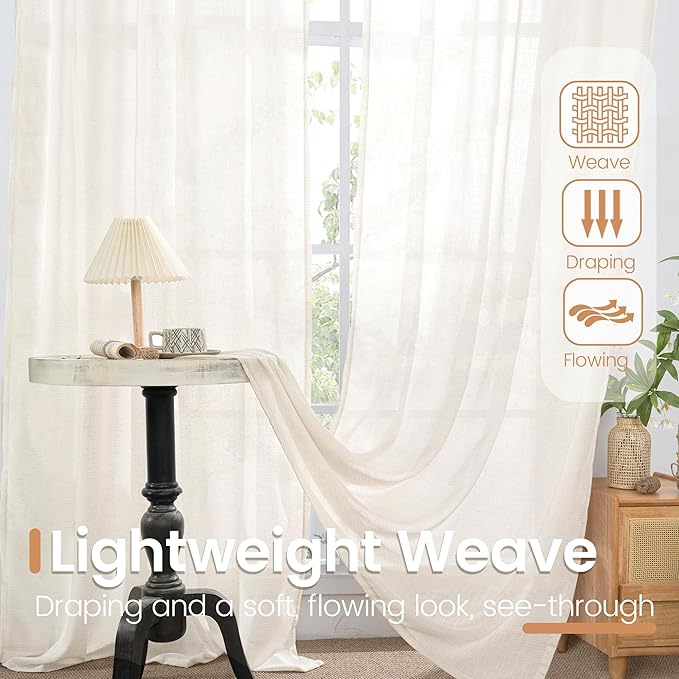 BGment 48 Inch Length Short Curtains - Image 5
