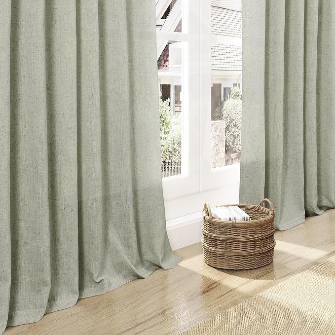 Extra Wide 100 Inch Linen Curtains - Image 6