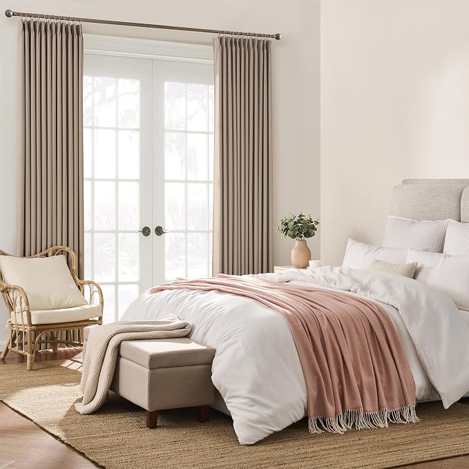 60 Wide Pinch Pleated Window Curtain Panels 90 Inches Long Custom Made Pleated - Image 4