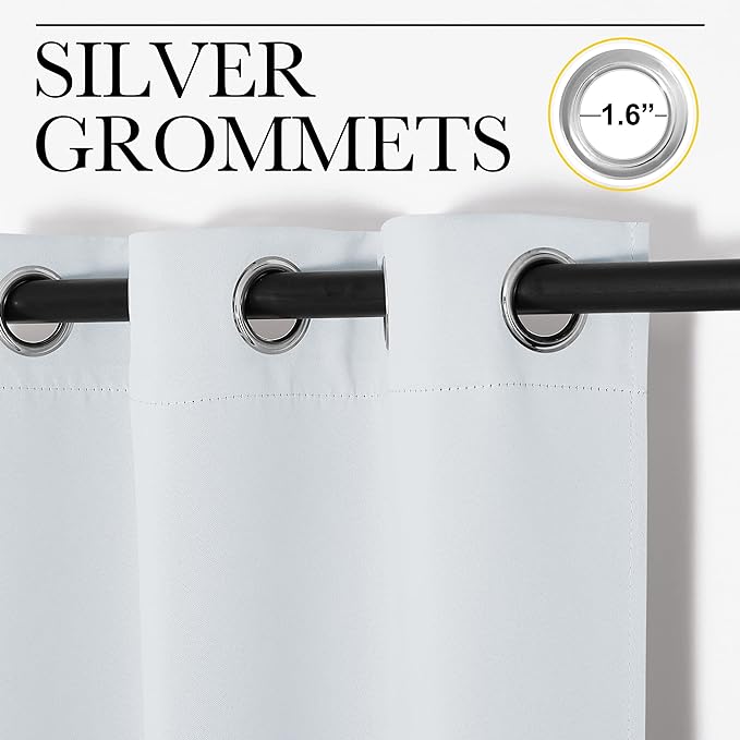 NICETOWN Bedroom Blackout Curtains Panels, 1 Pair, 55 inches by 94 Inch - Image 2