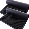 OLANLY 2-Pack Front Door Mats 59x34, Waterproof Heavy-Duty Doormats | Black by OLANLY