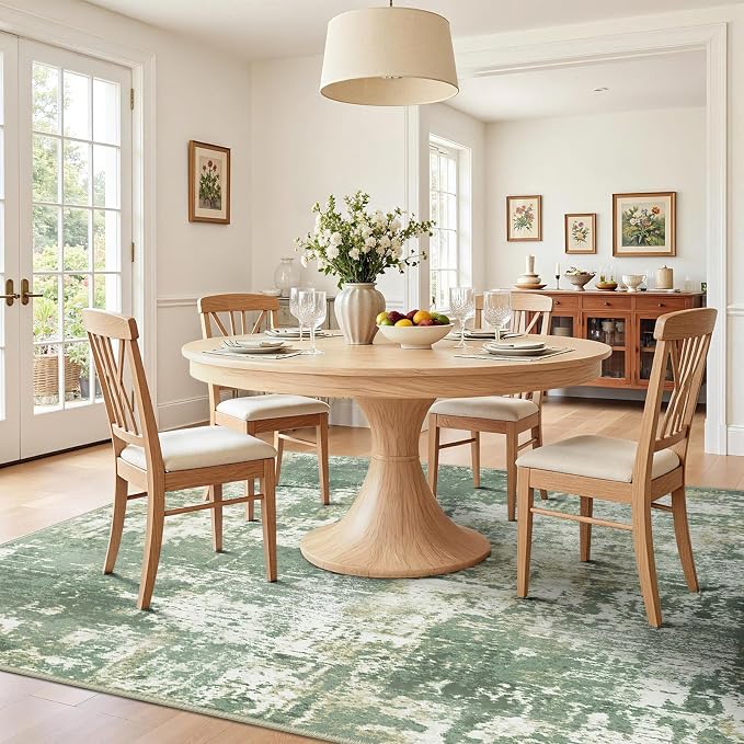 RELEANY Washable Square 8'x8' Area Rug - Image 6