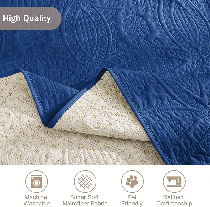 Quilted Grand Sofa Covers Washable, Couch Cover - Image 6