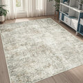 5x7 Area Rugs for Living Room Washable Bedroom Dining Room Beige Brown | Modern by Aelenmu