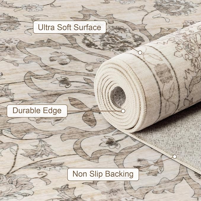 6x9 Area Rugs Living Room: Washable Rug - Image 7