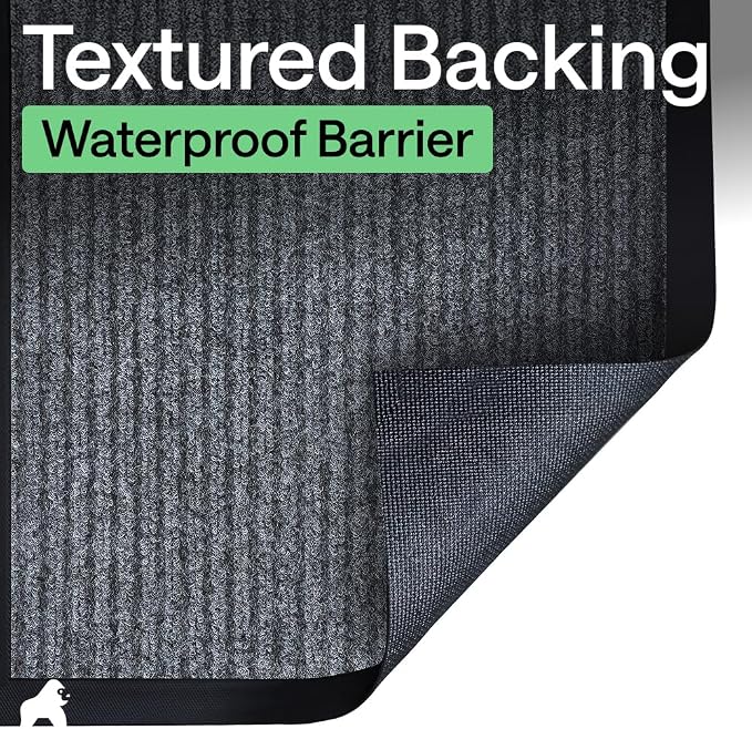 GORILLA GRIP Waterproof Traffic Guard Door Mat, Indoor Outdoor Heavy Duty - Image 6