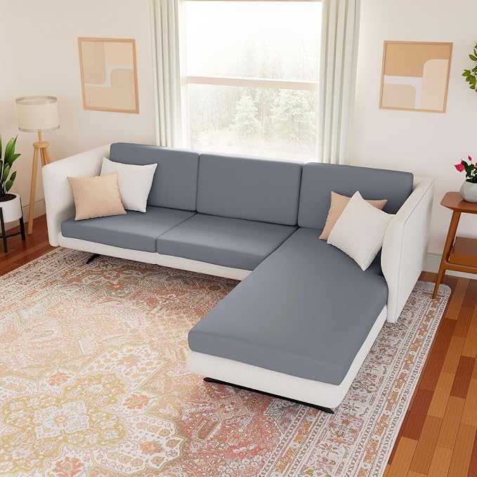 Waterproof Couch Cushion Covers, Stretch Sofa Seat Slipcovers | Stretch Fabric - Image 8