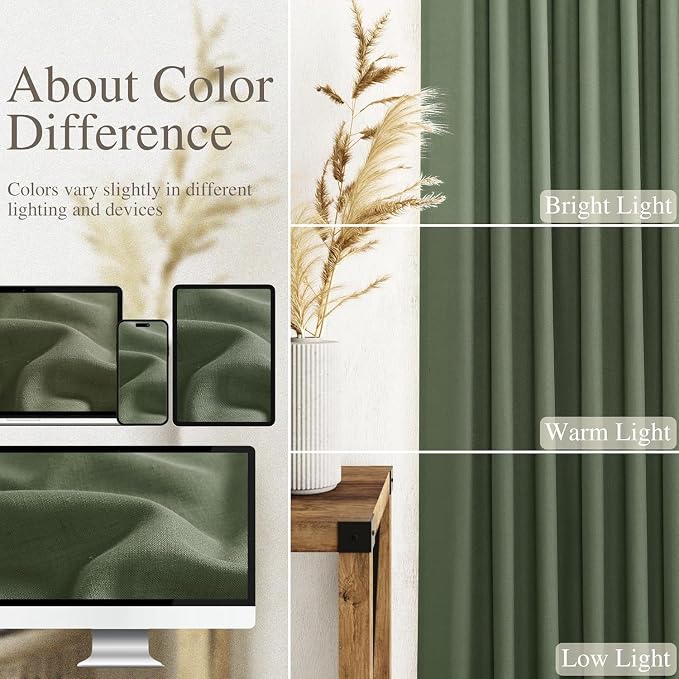 Short Linen Curtains 36 Inch Length - Image 3
