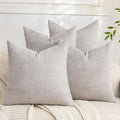 Set of 4 Soft Textured Decorative Throw Pillow Covers 20x20 Inch Cozy Farmhouse by Cozoomy