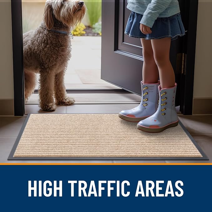 OLANLY Front Door Mat 71x34, Waterproof Heavy-Duty Indoor Outdoor Doormat | - Image 7