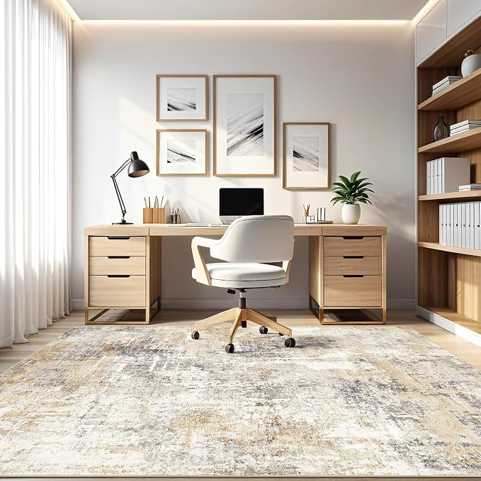 LOONGRUG 8x10 Area Rugs Washable Large Neutral Modern Living Room Rug | - Image 7