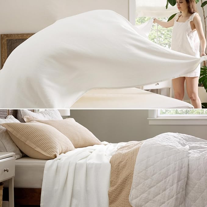 Bedsure 100% Cotton Large Blanket Oversized King - Image 4