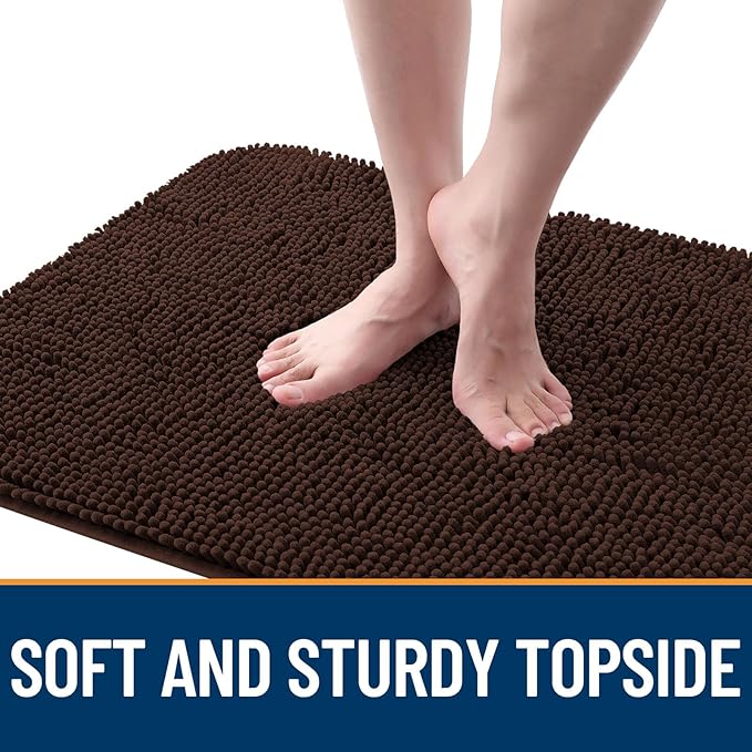 OLANLY Dog Door Mat for Muddy Paws 24x16, Super Absorbent Chenille Mud Mat | - Image 4