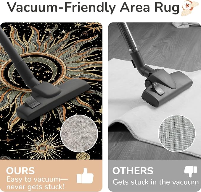 Vacuum-Friendly, 2x10 Washable Area Rug - Image 4