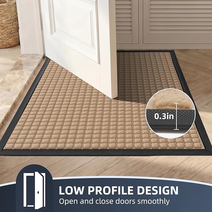 Front Door Mat Outside Entrance, Heavy Duty Waterproof Doormat | 73"x46" - Image 7