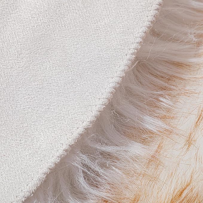 linmopm Faux Fur Rug Sheepskin Shag Fluffy Fuzzy 5x7 ft Rugs - Image 5