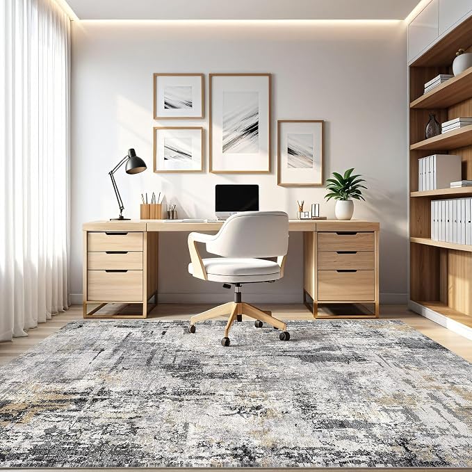 LOONGRUG 10x14 Area Rugs Washable Large Neutral Modern Living Room Rug | - Image 8