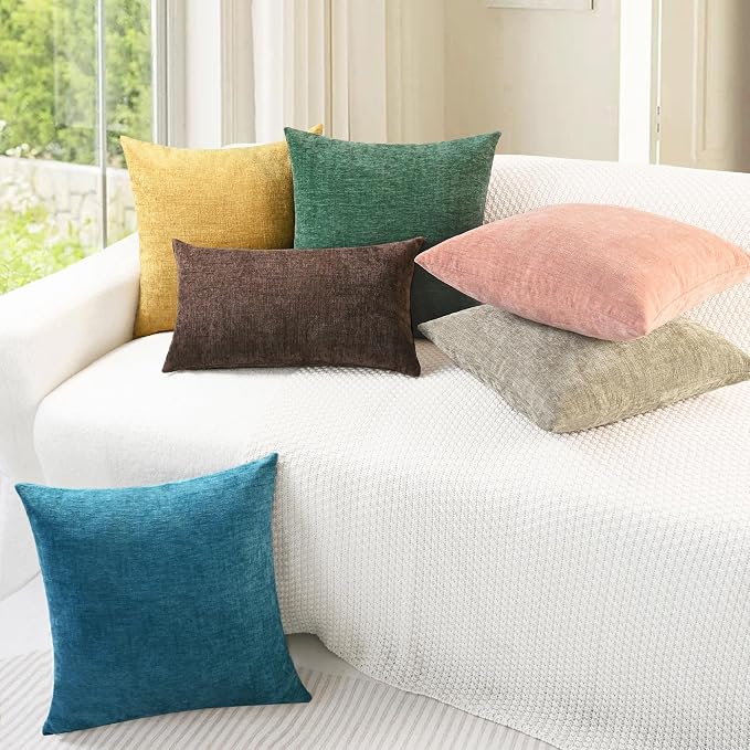 CaliTime Decorative Couch Throw Pillow Covers 16 X 16 Inches Gold | Pack of 2 - Image 4