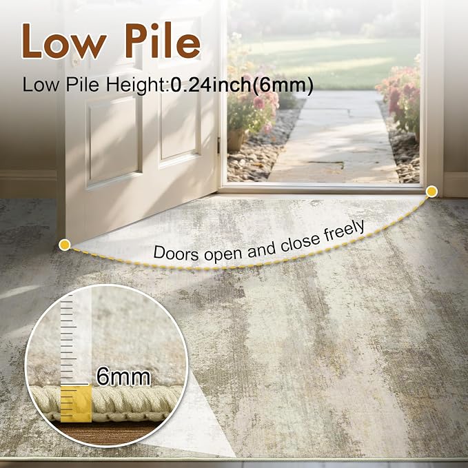 6x9 Ft Large Abstract Area Rugs - Image 7