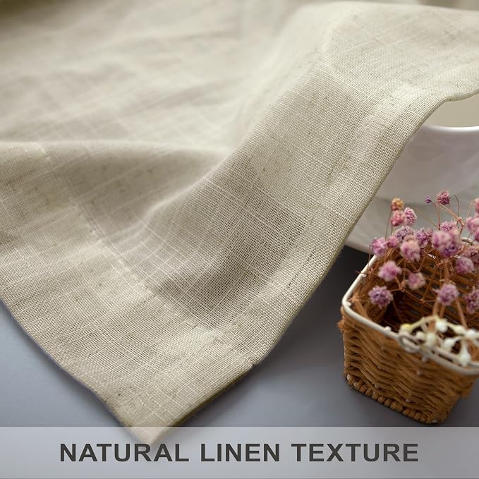 Pitalk 102 Inch Long Linen Curtains 2 Panels - Image 8