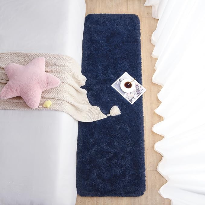 Chicrug Soft Runner Rugs for Bedroom Living Room Plush Fluffy Rug 3x10 | Shag - Image 5