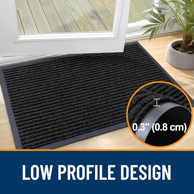 OLANLY Front Door Mat 47x34, Waterproof Heavy-Duty Indoor Outdoor Doormat | - Image 4