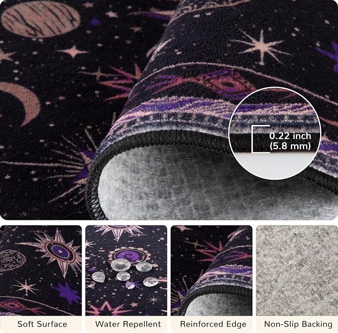 Vacuum-Friendly, 2x6 Washable Area Rug - Image 4