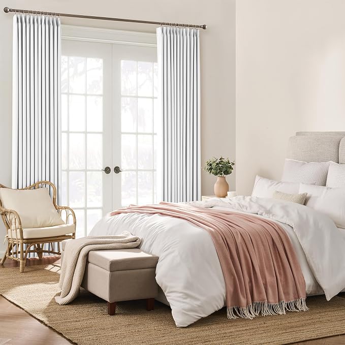 Extra Long Pleated Curtains 120 Inches Long 10 ft Length, Luxury Pinch Pleats - Image 4
