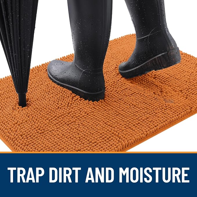 OLANLY Dog Door Mat for Muddy Paws 70x46, Super Absorbent Chenille Mud Mat | - Image 2