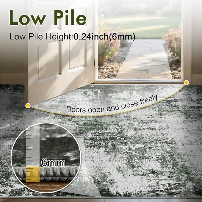 8x10 Ft Large Area Rugs for Living Room, Soft Non-Slip Washable Rugs Modern - Image 7